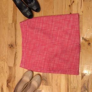Banana Republic Pencil Skirt (size 10) Pink Tweed